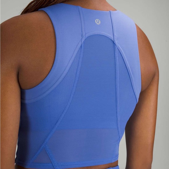 Lululemon Mesh Panelled Training Shelf Tank Top Wild Indigo NEW - Picture 3 of 7